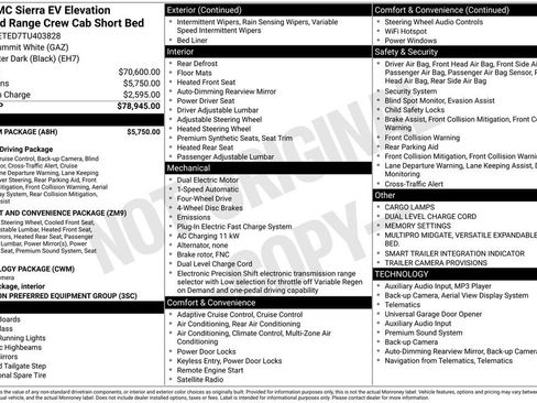 New 2026 GMC Sierra EV Elevation w/ Premium Package AWD/4WD image 4