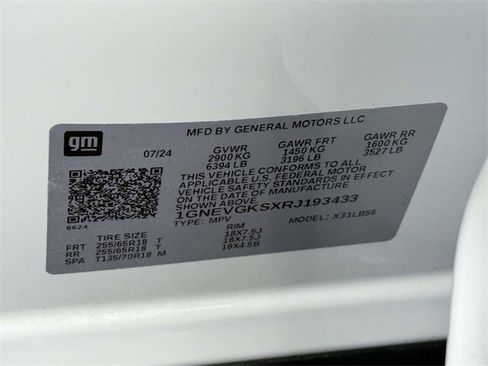 Certified 2024 Chevrolet Traverse LT image 25