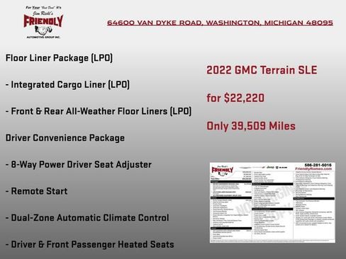 Used 2022 GMC Terrain SLE w/ Driver Convenience Package AWD/4WD image 4