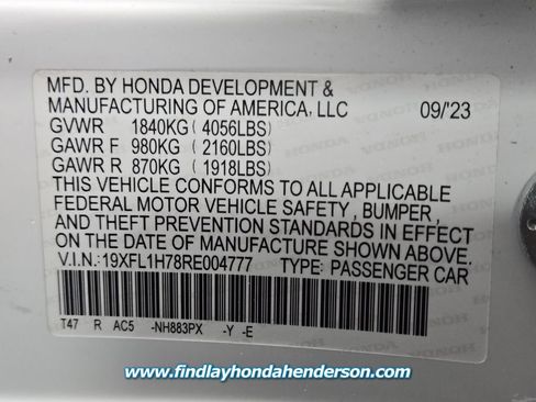 Certified 2024 Honda Civic EX-L image 14