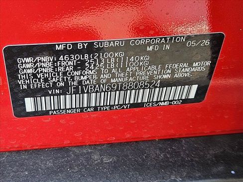 New 2026 Subaru WRX Limited w/ Accessory Package #2 AWD/4WD image 18