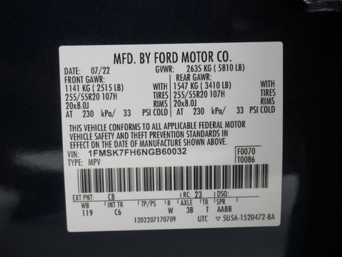 Used 2022 Ford Explorer Limited w/ Equipment Group 301A image 33