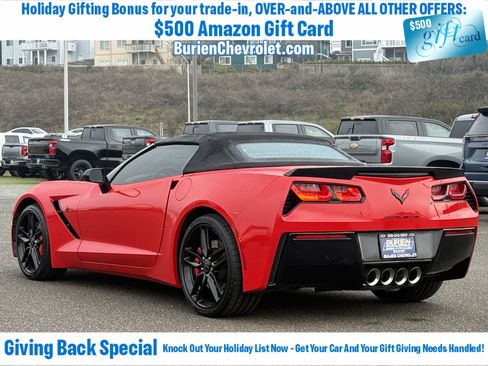 Used 2016 Chevrolet Corvette Stingray Convertible w/ Carbon Flash Badge Package image 3