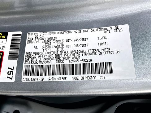 New 2026 Toyota Tacoma SR5 AWD/4WD image 18
