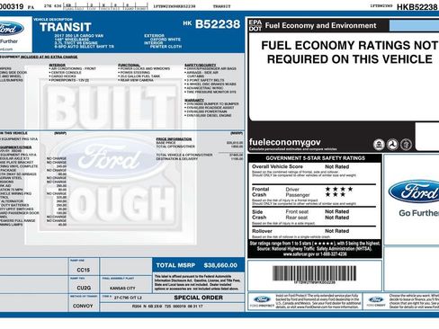 Used 2017 Ford Transit 350 148 Low Roof RWD image 16