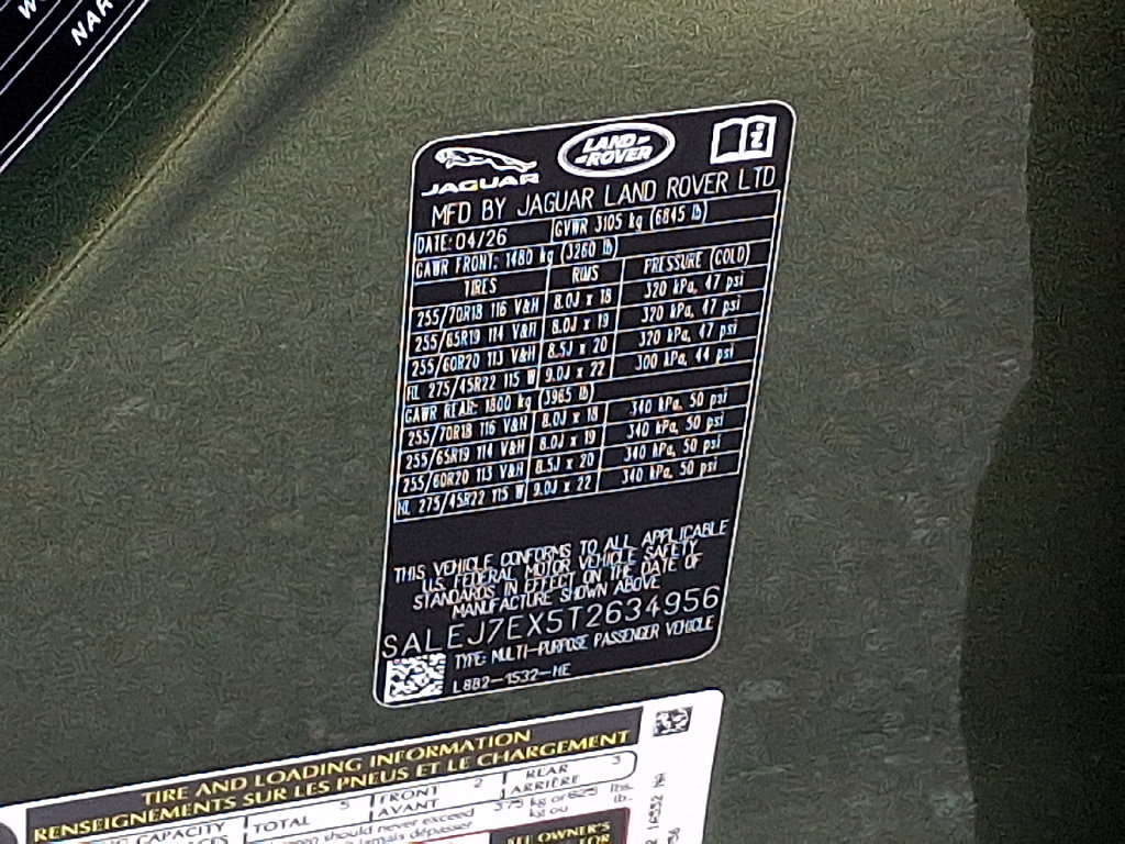 New 2026 Land Rover Defender 110 S AWD/4WD image 17