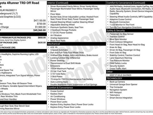 Used 2024 Toyota 4Runner TRD Off-Road Premium w/ Off Road Premium Plus Package image 9