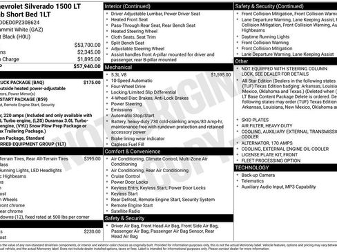 Used 2023 Chevrolet Silverado 1500 LT w/ Work Truck Package image 3