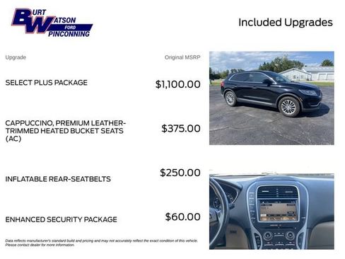 Used 2016 Lincoln MKX Select w/ Select Plus Package FWD image 3
