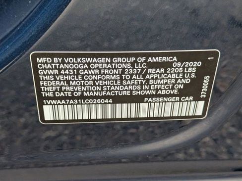 Used 2020 Volkswagen Passat 2.0T S image 23