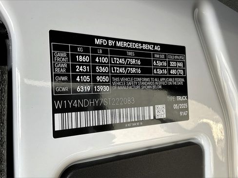 New 2025 Mercedes-Benz Sprinter 2500 image 11
