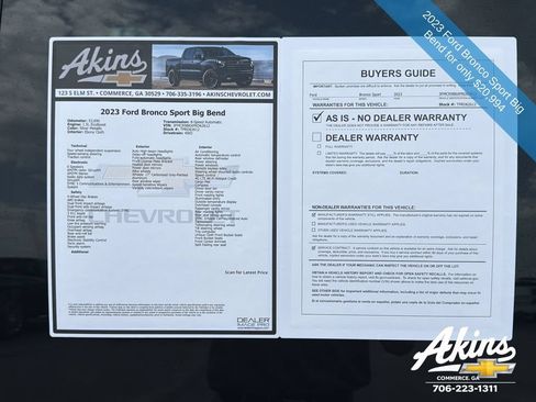 Used 2023 Ford Bronco Sport Big Bend AWD/4WD image 11
