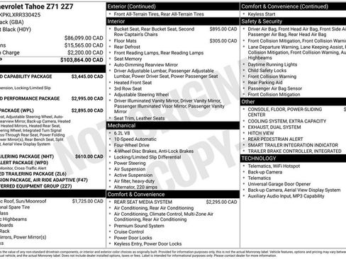 Used 2024 Chevrolet Tahoe Z71 w/ Off-Road Capability Package AWD/4WD image 23