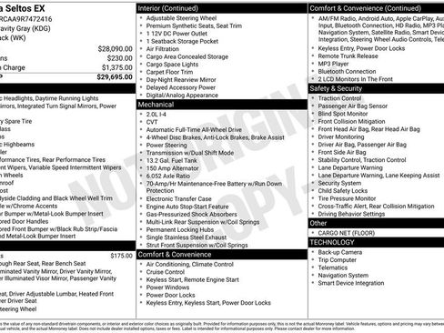 Used 2024 Kia Seltos EX image 7