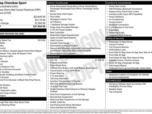 Used 2017 Jeep Cherokee Sport image 1