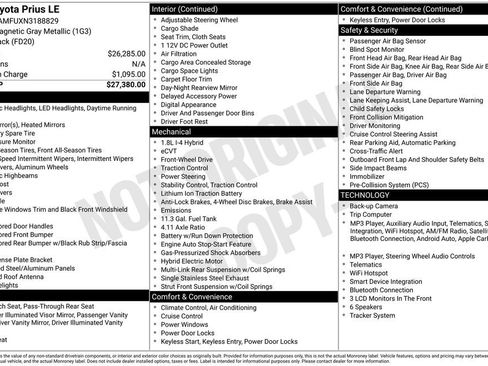 Used 2022 Toyota Prius LE FWD image 6