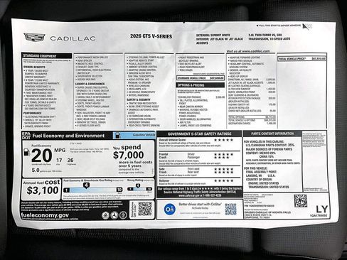 New 2026 Cadillac CT5 V w/ Technology Package image 34