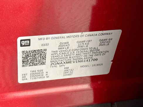 Used 2022 Chevrolet Equinox RS w/ Infotainment Package FWD image 63