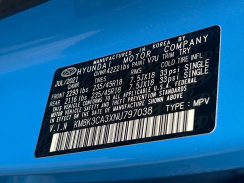 Used 2022 Hyundai Kona N Line w/ Tech Package AWD/4WD image 13