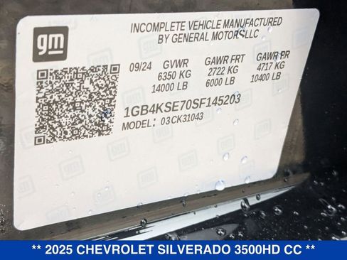 New 2025 Chevrolet Silverado 3500 W/T w/ WT Convenience Package image 46