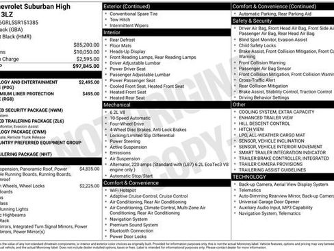 Used 2025 Chevrolet Suburban High Country AWD/4WD image 5