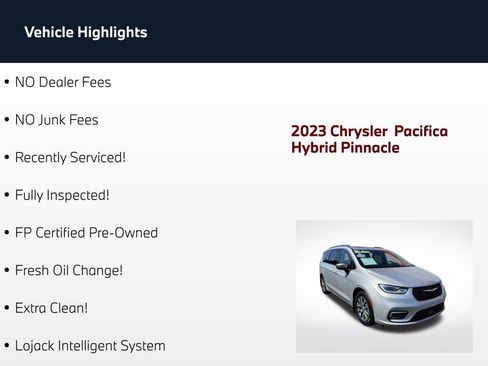 Used 2023 Chrysler Pacifica Pinnacle FWD image 3