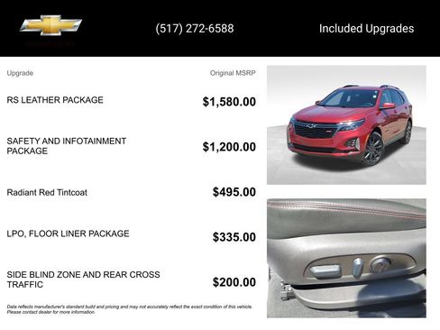 Used 2023 Chevrolet Equinox RS w/ RS Leather Package AWD/4WD image 15