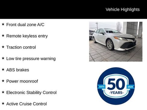 Used 2018 Toyota Camry XLE image 7