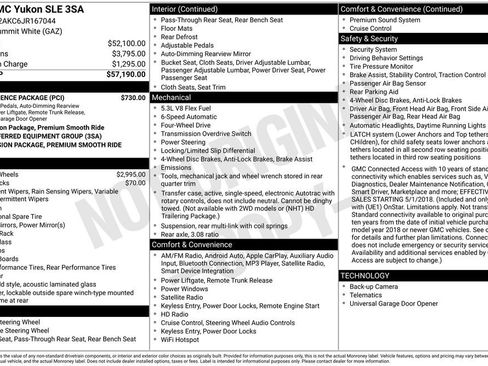 Used 2018 GMC Yukon SLE w/ Convenience Package image 14