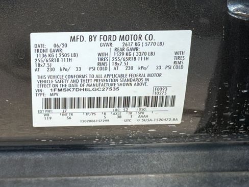 Used 2020 Ford Explorer XLT w/ Equipment Group 202A RWD image 24