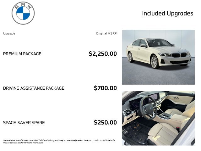 Certified 2024 BMW 330i xDrive Sedan w/ Premium Package AWD/4WD image 3