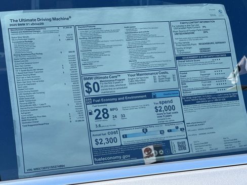 Used 2025 BMW X1 xDrive28i w/ Convenience Package image 30