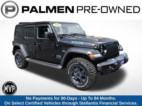 Certified 2023 Jeep Wrangler Unlimited w/ Sun & Screen Package AWD/4WD image 1