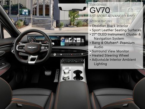 New 2026 Genesis GV70 3.5T Sport Advanced image 18
