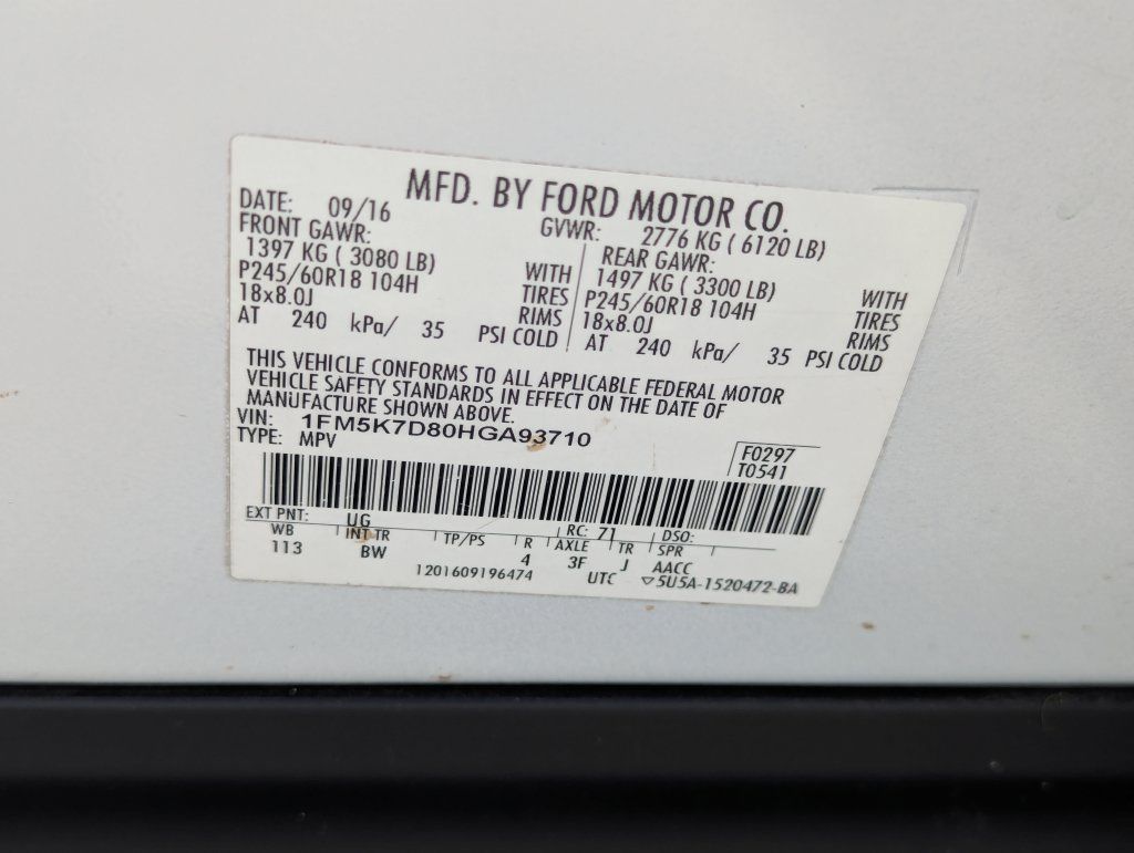 Used 2017 Ford Explorer XLT w/ Equipment Group 202A FWD image 37