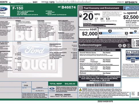 Used 2021 Ford F150 XL w/ Equipment Group 101A High image 10