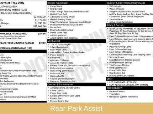 Used 2025 Chevrolet Trax RS w/ Driver Confidence Package image 7