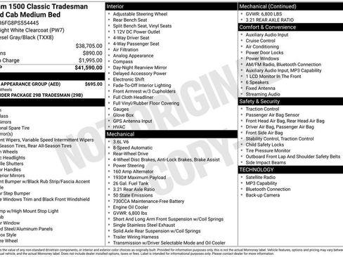 Used 2023 RAM 1500 Tradesman w/ Chrome Appearance Group RWD image 6