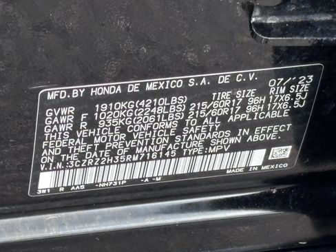 Certified 2024 Honda HR-V LX image 35