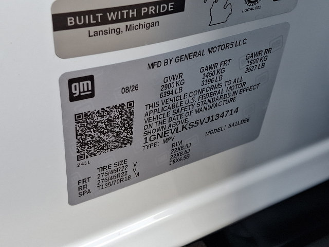 New 2027 Chevrolet Traverse RS AWD/4WD image 14