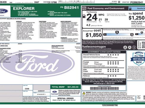 Used 2023 Ford Explorer ST-Line w/ Class IV Trailer Tow Package RWD image 9