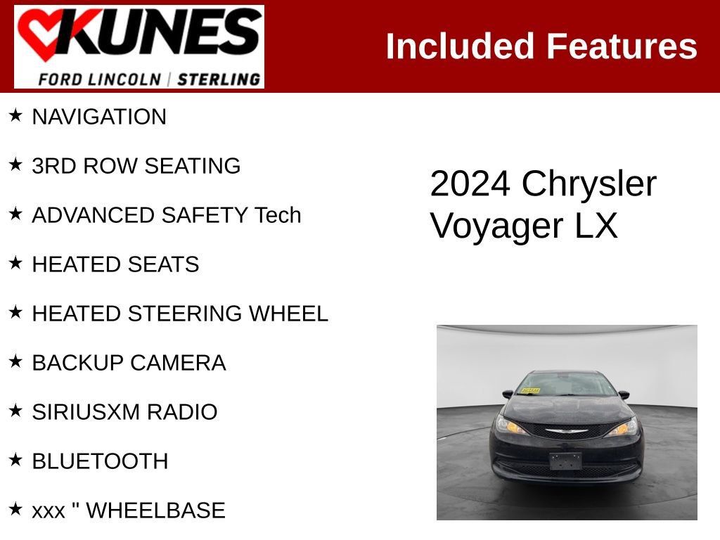 Used 2024 Chrysler Voyager LX FWD image 2