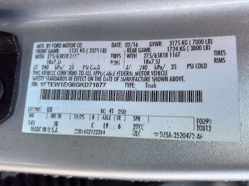 Used 2016 Ford F150 XLT w/ Equipment Group 302A Luxury image 19