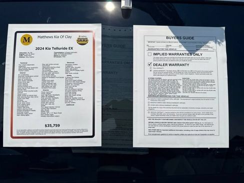 Certified 2024 Kia Telluride EX w/ EX Captain's Chair Package FWD image 16