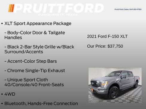 Used 2021 Ford F150 XLT w/ Equipment Group 302A High AWD/4WD image 31