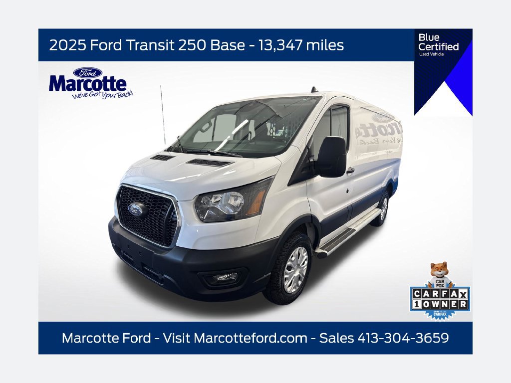 Certified 2025 Ford Transit 250 Low Roof w/ Exterior Upgrade Package RWD 360° Tour