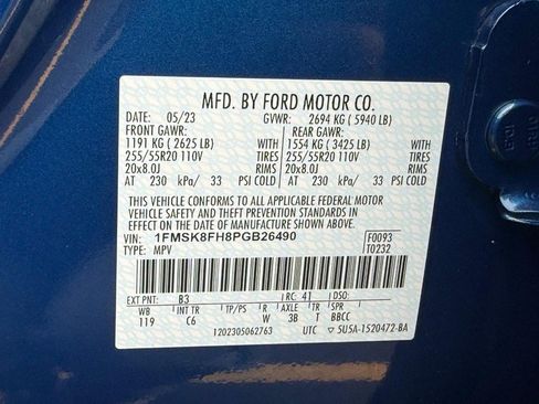 Certified 2023 Ford Explorer Limited w/ Equipment Group 301A AWD/4WD image 31