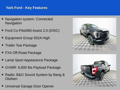 Certified 2022 Ford F150 Lariat w/ Equipment Group 502A High image 2
