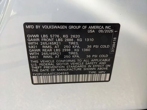 New 2026 Volkswagen Atlas Cross Sport SEL Premium R-Line AWD/4WD image 29