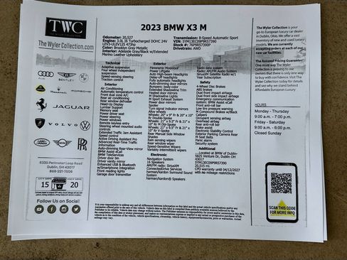 Used 2023 BMW X3 M w/ Competition Package AWD/4WD image 47